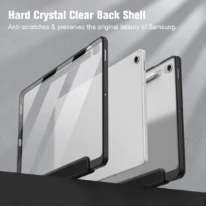 کیف اسمارت شفاف EVO تبلت Galaxy Tab S10 FE plus 3 کیف اسمارت شفاف EVO تبلت Galaxy Tab S10 FE plus